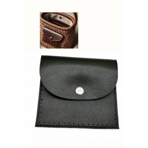 Çanta Aksesuar 14X12.5 cm cm Haki Renk  Çıtçıtlı Suni Deri Cep