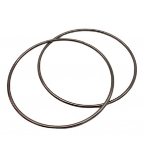 Çanta Aksesuar 15 Cm Yuvarlak Metal Çanta Sapı Füme Renk