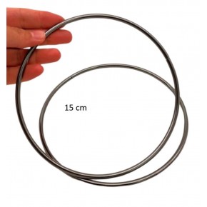 Çanta Aksesuar 15 Cm Yuvarlak Metal Çanta Sapı Füme Renk