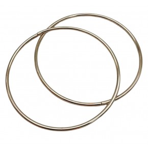 Çanta Aksesuar 15 Cm Yuvarlak Metal Çanta Sapı Gümüş  Renk