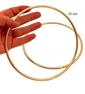 Çanta Aksesuar 15 Cm Yuvarlak Metal Çanta Sapı Light Gold