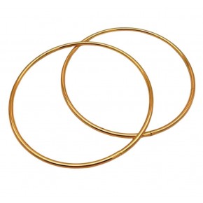 Çanta Aksesuar 15 Cm Yuvarlak Metal Çanta Sapı Light Gold