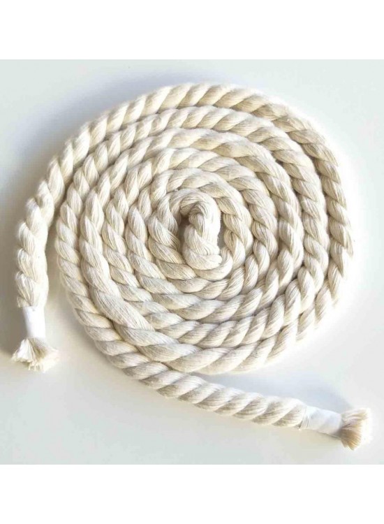 Çanta Aksesuar 15 Mm Pamuk Halat Makreme İpi 1 Metre