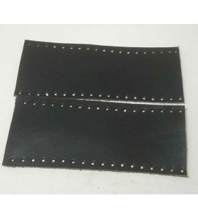 Çanta Aksesuar 15X6 Cm Siyah Renk Gerçek Deri Tutma Sapı Simit Sap Örgü Çanta İçin