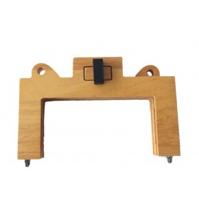 Çanta Aksesuar 16 Cm Ahşap Çanta Klipsi Bursu Çevirmeli