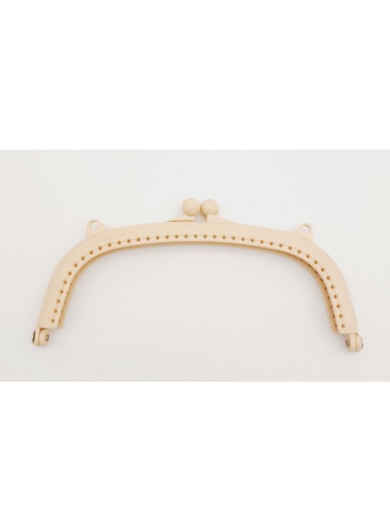 Çanta Aksesuar 16 cm Plastik Cüzdan Klipsi Bej Renk