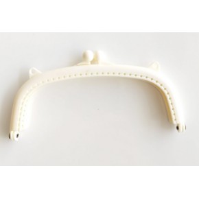 Çanta Aksesuar 16 Cm Plastik Cüzdan Klipsi Krem