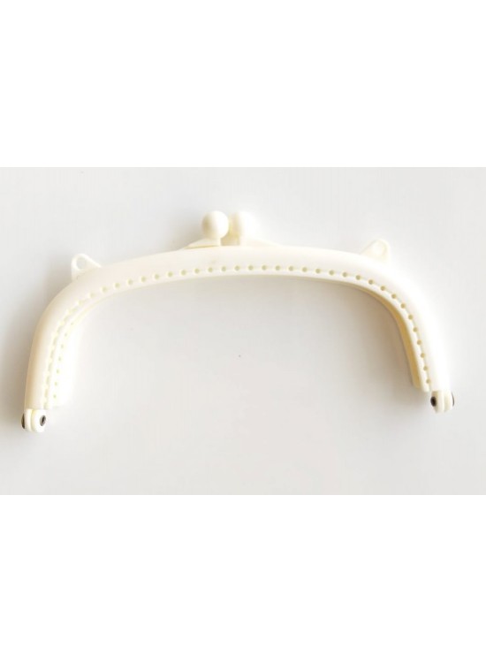 Çanta Aksesuar 16 Cm Plastik Cüzdan Klipsi Krem