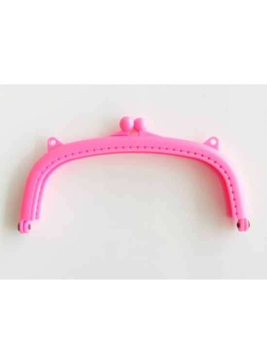 Çanta Aksesuar 16 Cm Plastik Cüzdan Klipsi Pembe