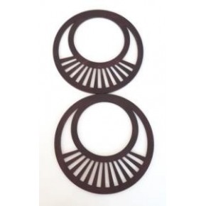 Çanta Aksesuar 18 Cm,  Ahşap Çanta Sapı (Koyu Mor)