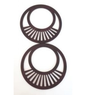 Çanta Aksesuar 18 Cm,  Ahşap Çanta Sapı (Koyu Mor)