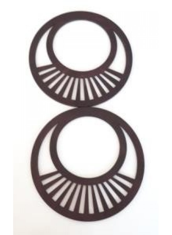 Çanta Aksesuar 18 Cm,  Ahşap Çanta Sapı (Koyu Mor)