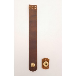 Çanta Aksesuar 18x2,3 cm Crazy Oil Hardal Sarı Gerçek Deri Düz Çanta Kapağı Antik Metalli