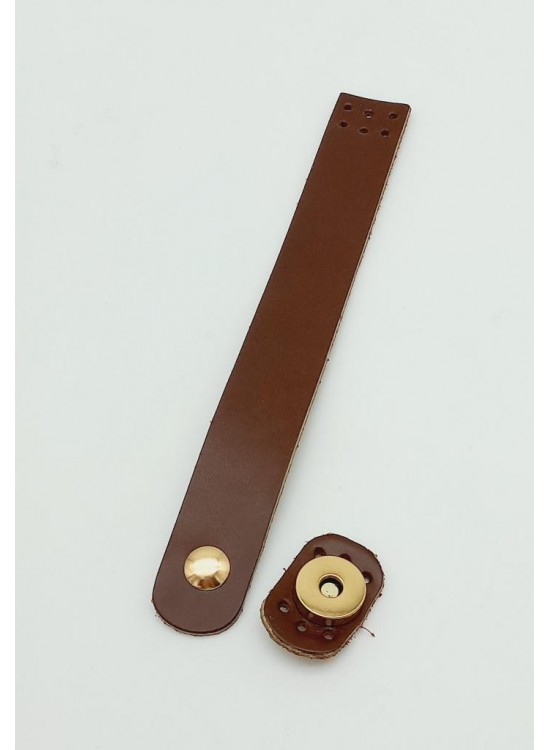 Çanta Aksesuar 18x2,3 cm Kızıl Kahve Gerçek Deri Düz Çanta Kapağı Light Gold Metalli Çanta Aksesuar 18x2,3 cm Kızıl Kahve Gerçek Deri Düz Çanta Kapağı Light Gold Metalli