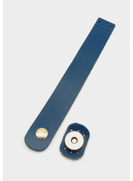 Çanta Aksesuar 18x2,3 cm Lacivert Gerçek Deri Düz Çanta Kapağı Light Gold Metalli Çanta Aksesuar 18x2,3 cm Lacivert Gerçek Deri Düz Çanta Kapağı Light Gold Metalli