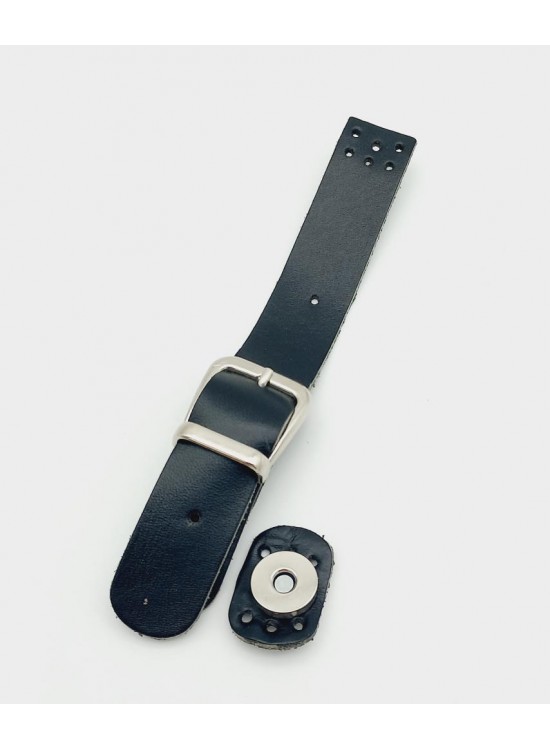 Çanta Aksesuar 18x2,3 cm Siyah Gerçek Deri Tokalı Çanta Kapağı Gümüş Metalli Çanta Aksesuar 18x2,3 cm Siyah Gerçek Deri Tokalı Çanta Kapağı Gümüş Metalli