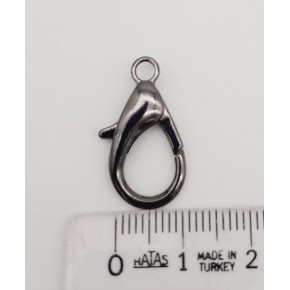 Çanta Aksesuar 2.3 Cm Füme Renk Zincir Uç Kancası 1 Adet