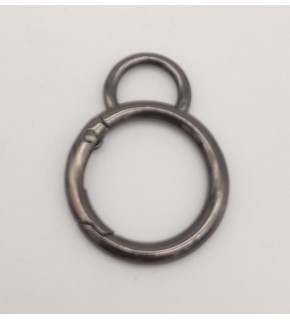 Çanta Aksesuar 2.5 Cm Füme Kulaklı Yaylı Halka 1 Adet