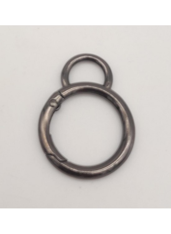 Çanta Aksesuar 2.5 Cm Füme Kulaklı Yaylı Halka 1 Adet