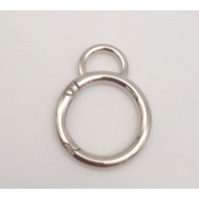 Çanta Aksesuar 2.5 Cm Gümüş Kulaklı Yaylı Halka 1 Adet