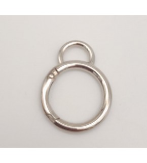 Çanta Aksesuar 2.5 Cm Gümüş Kulaklı Yaylı Halka 1 Adet