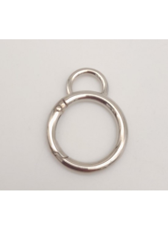 Çanta Aksesuar 2.5 Cm Gümüş Kulaklı Yaylı Halka 1 Adet