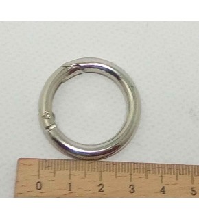 Çanta Aksesuar 2.5 Cm Gümüş Yaylı Halka