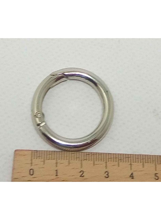 Çanta Aksesuar 2.5 Cm Gümüş Yaylı Halka