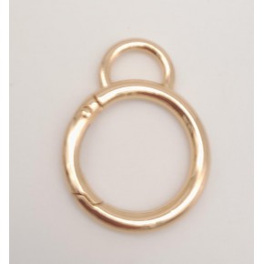 Çanta Aksesuar 2.5 Cm Light Gold Kulaklı Yaylı Halka 1 Adet