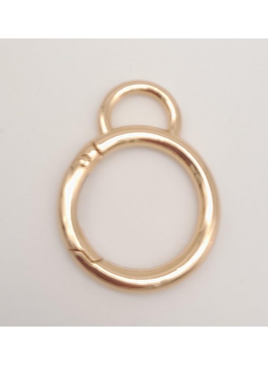 Çanta Aksesuar 2.5 Cm Light Gold Kulaklı Yaylı Halka 1 Adet
