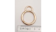 Çanta Aksesuar 2.5 Cm Light Gold Kulaklı Yaylı Halka 1 Adet