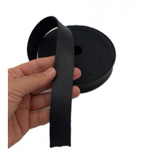 Çanta Aksesuar 2.5 Cm Şerit Suni Deri Siyah Renk 1 metre