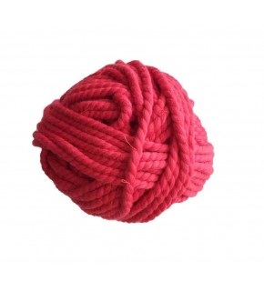 Çanta Aksesuar 2 Büküm 3 Mm Makrome İpi Kırmızı Metrelik