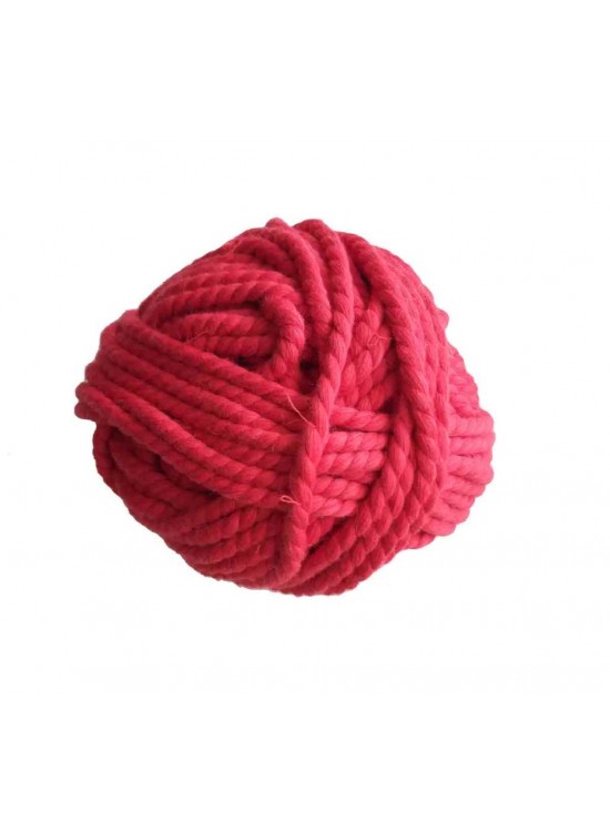 Çanta Aksesuar 2 Büküm 3 Mm Makrome İpi Kırmızı Metrelik