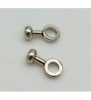 Angel Çanta Aksesuar 2 Cm Gümüş Renk Vidalı Halka Kulpluk 2 Adet