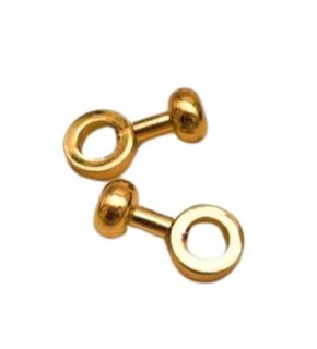 Çanta Aksesuar 2 Cm Light Gold Renk Vidalı Halka Kulpluk 2 Adet