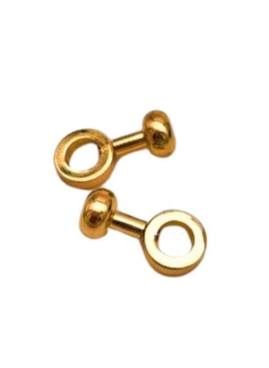 Çanta Aksesuar 2 Cm Light Gold Renk Vidalı Halka Kulpluk 2 Adet