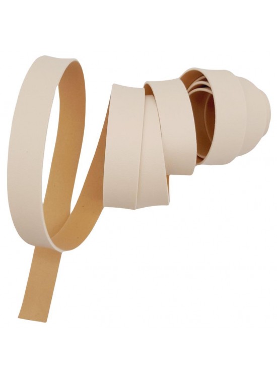 Çanta Aksesuar 2 cm Şerit Suni Deri Krem Renk 1 metre