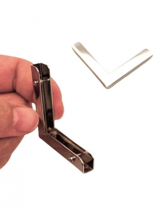 Çanta Aksesuar 2 Li Gümüş Renk Köşe Aparatı V Model