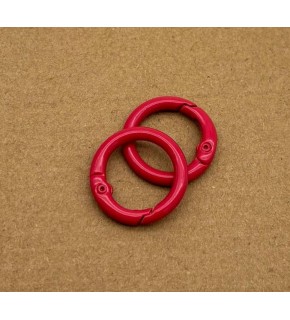Çanta Aksesuar 2'li Kırmızı Renk 2 Cm Yaylı Halka