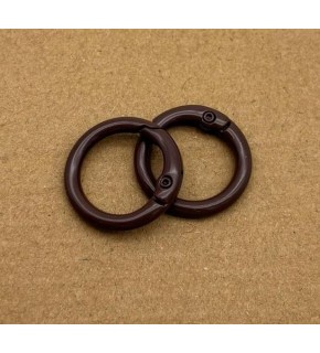 Çanta Aksesuar 2'li Koyu Kahve Renk 2 Cm Yaylı Halka