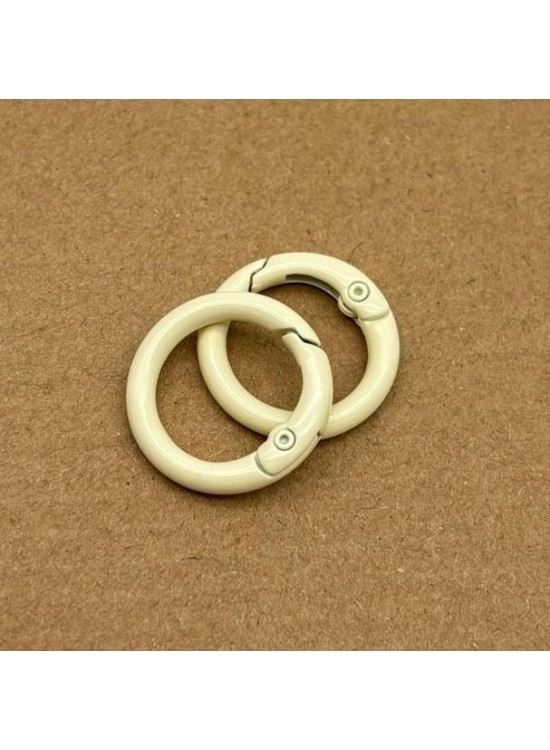 Çanta Aksesuar 2'li Krem Renk 2 Cm Yaylı Halka