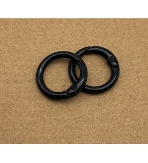 Çanta Aksesuar 2'li Siyah Renk 2 Cm Yaylı Halka