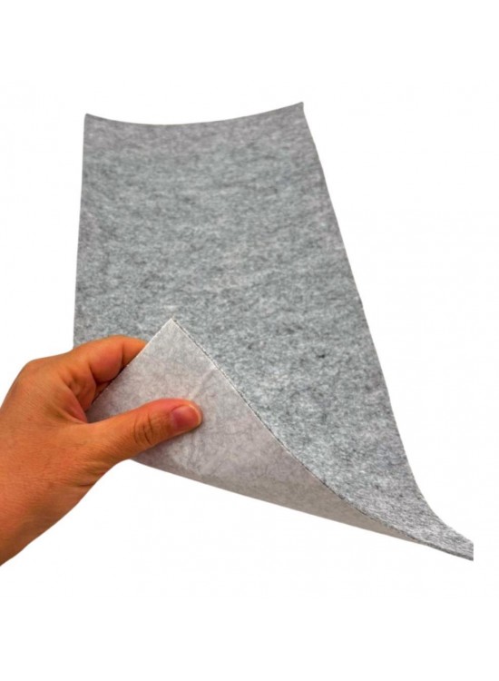 Çanta Aksesuar 2 mm Yapışkanlı Keçe 20x45 Cm Gri