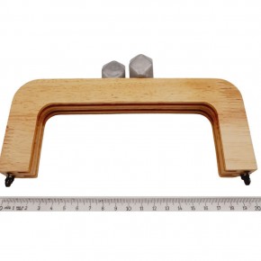 Çanta Aksesuar 20 cm Açık Renk Ahşap Burs Ebruli Gri Renk Toplu