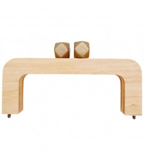 Çanta Aksesuar 20 cm Açık Renk Ahşap Burs Kehribar Kahve Renk Toplu