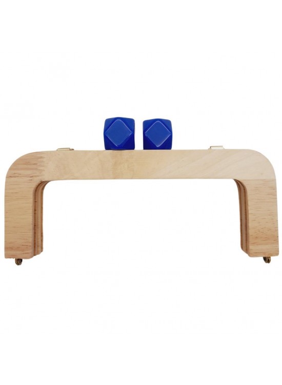 Çanta Aksesuar 20 cm Açık Renk Ahşap Burs Mavi Renk Toplu