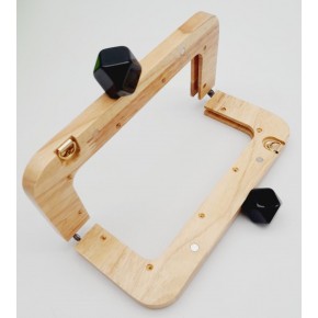 Çanta Aksesuar 20 Cm Açık Renk Ahşap Burs Siyah Toplu