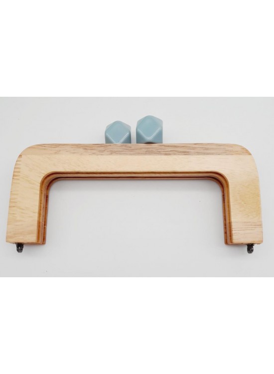 Çanta Aksesuar 20 Cm Açık Renk Ahşap Burs Su Yeşili Toplu