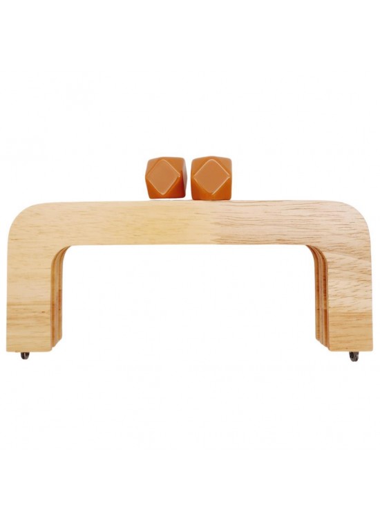 Çanta Aksesuar 20 cm Açık Renk Ahşap Burs Sütlü Kahve Renk Toplu